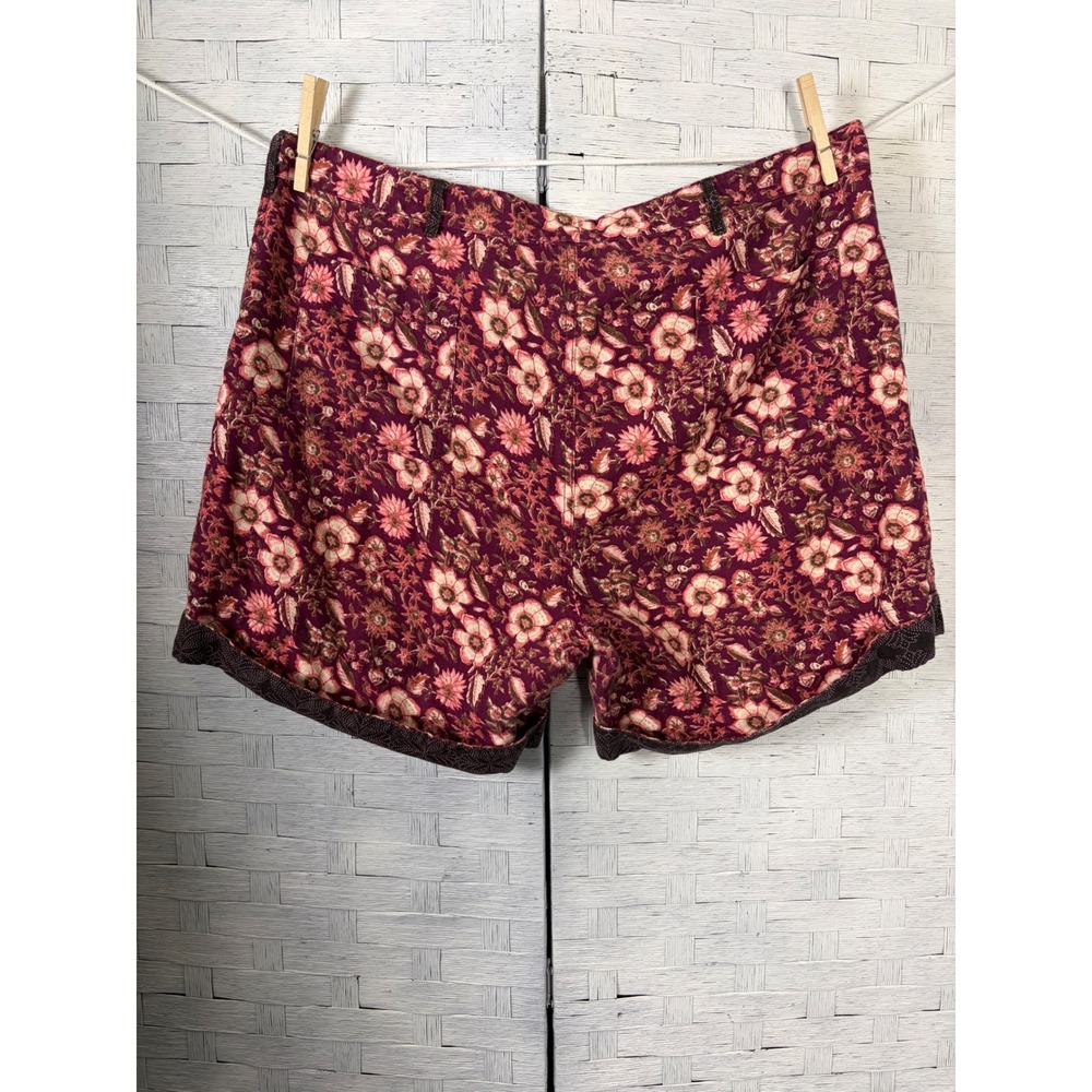 Sundance Women's Shorts Floral Linen Cotton bohemian hippie festival - Picture 4 of 15
